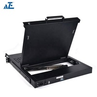 Console KVM 17 pouces à port unique 1U Support 19 pouces pour rack de serveur en stock