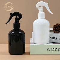 Flacon pulvérisateur vide en plastique noir et blanc de 150 ml avec gâchette – Contenant pour désodorisant, parfum, brume d'ambiance