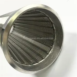 Stainless steel wedge Johnson looped V wire mesh tube filter pipe