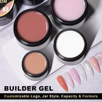 Gel Constructeur Solide 56g pour Ongles Clair Rose Pâle Dur Extension UV LED Poly Gel Ongles OEM 2oz Fort Gel d'Extension Sculpture 3D