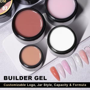 Gel Sólido Constructor para Uñas de 56g, Transparente y Rosa Claro, para Extensión Dura. Gel de Uñas Poly UV LED, OEM, 2oz. Gel Fuerte de Extensión para Esculpido 3D - Product Image 2