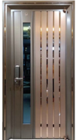 Porte d'entrée en acier Prima Security, design extérieur moderne, structure antivol pour villa, entrée principale de la maison, porte d'entrée