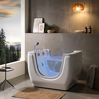 Baignoire Spa Bébé Luxueuse Thermostatique Balnéo Autoportante Acrylique Massage à Bulles