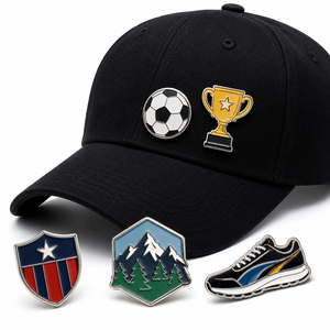 Spille in Metallo Personalizzate all'Ingrosso per Cappellini da Baseball, Spille Smaltate Hip-Hop, Pines Metalicos Para Gorras - Product Image 1