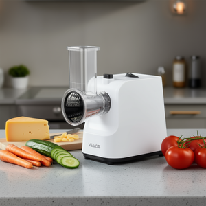 Cortadora de alimentos eléctrica Vevor de 200W de acero inoxidable para cortar, rebanar, triturar y picar verduras y queso - Product Image 2