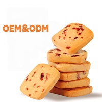 Kue Oatmeal Cranberry Halal Lezat, Kue Mewah, Kue Label Pribadi yang Dapat Dipersonalisasi untuk Camilan Santai