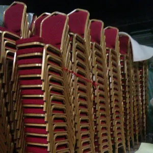 Atacado barato empilhamento Igreja aço inoxidável Banquete Chair