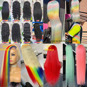 Pelucas de cabello humano <span class=keywords><strong>ondulado</strong></span> para mujeres, cabello Natural <span class=keywords><strong>con</strong></span> <span class=keywords><strong>flequillo</strong></span> libre, brasileño, Remy, 150% de densidad - Product Image 5