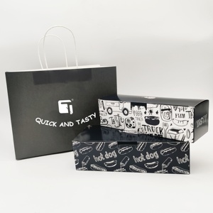 Boîtes à emporter en papier kraft recyclable avec logo personnalisé pour frites, nuggets <span class=keywords><strong>de</strong></span> poulet frit, pour camion <span class=keywords><strong>de</strong></span> restauration rapide, ensemble <span class=keywords><strong>de</strong></span> contenants pour sushis - Product Image 1