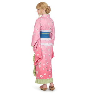 Disfraz de <span class=keywords><strong>Cosplay</strong></span> de Anime Demon Slayer, Kimono Rosa con Estampado Floral, Haori, Conjunto Completo de Halloween para Mujer Adulta, Vestido de Fiesta Temática de <span class=keywords><strong>Sakura</strong></span> de Poliéster - Product Image 2