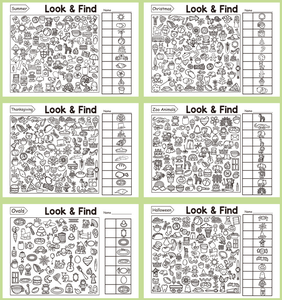 공장 직판 친환경 교육용 어린이 종이 찾기 책 관찰력 집중력 향상 - Product Image 5