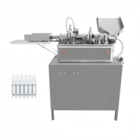 Nouvelle machine de remplissage et de scellage automatique de flacons monodoses TES ALG-2/1-2ML, flacons ampoules, liquides cosmétiques, fabrication d'ampoules en verre
