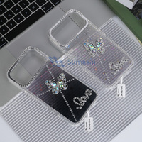 Expédition Rapide & Stock Disponible – Coque de Protection Antichoc en TPU avec Strass Mignons pour Filles, Compatible iPhone 17