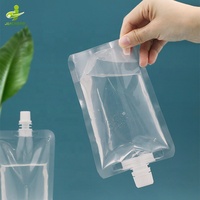 Sachet Doypack Souple Transparent avec Bec Verseur de 0,86 cm pour Jus de Fruits – 50 ml, 100 ml, 150 ml