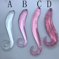 Bestseller Glas-Kristall Transparenter Rosa Seepferdchen Analplug Butt Plug Stimulations-Dildo für Frauen Sexspielzeug für Frauen Männer Paare