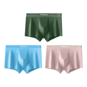 <span class=keywords><strong>Miiow</strong></span> OEM&ODM Vente en gros personnalisée Impression numérique Boxers en coton tricoté respirant à taille mi-haute pour adultes Sous-vêtements pour hommes - Product Image 1
