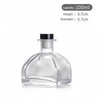 Bouteille d'aromathérapie en verre de 50 ml, style yourte mongole, diffuseur sans flamme, flacon de parfum, parfum de voiture, flacon vide, ornement