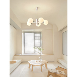 Modern Minimalist Designer Magic Bean-Inspired Ceiling <b>Lights</b> Creamy French Classic Style Chandelier for Living <b>Dining</b> Bedroom - Product Image 3