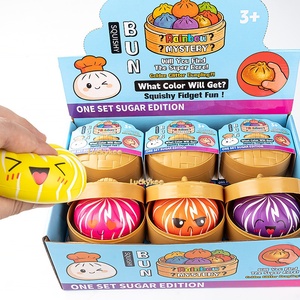 Wholesale Maltose Dumpling Stress <b>Balls</b> Fidget Sensory Toy <b>Squeeze</b> Dough <b>Ball</b> Stress Relief Toy Bun with Food Steamer - Product Image 5