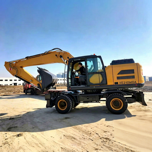 Excavadora Hidráulica Móvil de Servicio Pesado de 21 Toneladas con Cucharón de 0.86m³, Modelo XE210WGA, con Ruedas, 135kW, Maquinaria para Construcción Municipal - Product Image 1