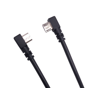 Cable de datos tipo C de ángulo recto, con revestimiento de PVC y blindaje de cobre puro para computadora, cable en ángulo. - Product Image 3