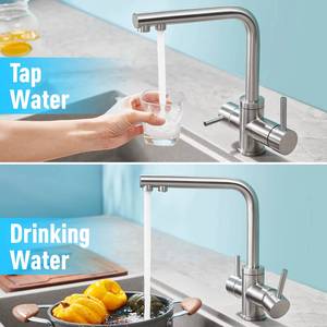 Way Kitchen Drinking Faucet, 3 in 1 Pull Down with Purified Water Faucet - Product Image 6
