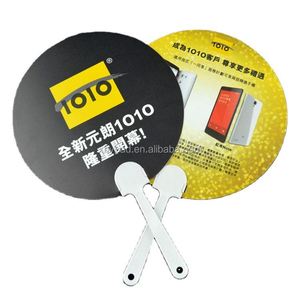 Abanico de Mano de Plástico de Doble Cara de 17 cm de Diámetro con Impresión y Logotipo Personalizados a Precio Económico para Regalos de Eventos Empresariales - Product Image 3