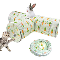 Tunnel pour chat arc-en-ciel personnalisé pour jardin extérieur, lit d'angle doux pour animaux domestiques
