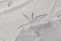 Protector de Colchón de Bambú Refrigerante, Impermeable, Ultra Suave, Tejido Jacquard Transpirable, Cubre Colchón Silencioso