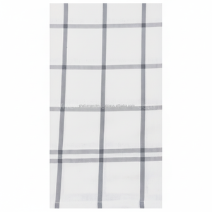 Toalla de mano de algodón de secado rápido blanca con diseño de rayas, paño de limpieza de platos de cocina tejido para Golf para limpieza de platos absorbente - Product Image 1