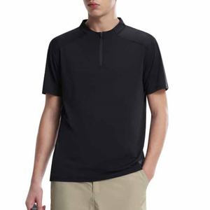 เสื้อยืดผู้ชายแบบใหม่ น้ำหนักเบา ดีไซน์ใหม่ เสื้อฟิตเนส เสื้อสตรีทแวร์ เสื้อยืดซิปครึ่งตัว เสื้อยืดออกกำลังกายสำหรับผู้ชาย - Product Image 4