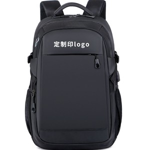 Individuelles Logo Outdoor Büro Design Sport Oxford Schwarzer Herren USB Wasserdichter Rucksack Design Schul-Laptop-Tasche Rucksäcke - Product Image 2