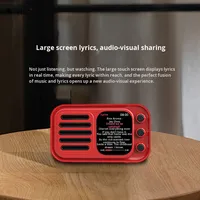WS-501 Wekker Smart Touchscreen Draadloze Buiten Portable Mini Party Mobiele Telefoon Stage Computer Speaker FM Radio Met App
