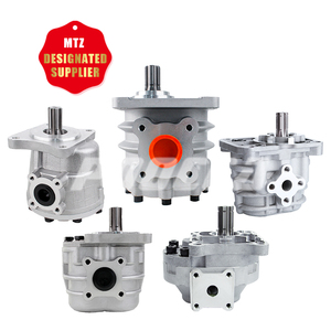 ปั๊มไฮดรอลิกเกียร์ภายนอกแบบ 2 สเตจ HGP ปั๊มไฮโดรเกียร์อะลูมิเนียมคู่ POOCCA ไฮดรอลิกส์ ปั๊มไฮดรอลิกเกียร์ - Product Image 2