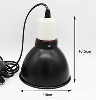 5.5 ''ou 7.2'' Reptile chauffage abat-jour isolation lumineuse Uva Anti-brûlure UVB support de lampe pour animal de compagnie tortue lézard serpent