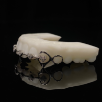 Grillz dentaire personnalisé en argent sterling 925 avec diamants Moissanite VVS, style Hip Hop, pour hommes et femmes