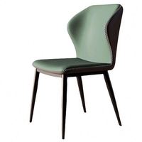 Chaise de salle à manger en métal de luxe, ensemble de meubles de salle à manger pour la maison et le restaurant, chaises de salle à manger nordiques en cuir PU modernes pour table à manger