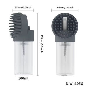 Nuevo Cepillo de Baño de Silicona para Perros con Dispensador, Cepillo para Champú de Mascotas, Cepillo de Espuma para Ducha, Cepillo para Lavar Perros, Cepillo para Bañar Perros - Product Image 6