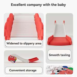 Nouveau design intérieur bébé petit <span class=keywords><strong>dinosaure</strong></span> forme maison <span class=keywords><strong>toboggan</strong></span> en plastique environnement protection matériel jouer jeu jouet - Product Image 5