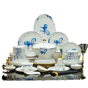 Service de vaisselle en porcelaine fine de Jingdezhen, style romain, pour la maison, ensemble de bols et de plats, vente en gros - Product Image 5
