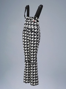 Pantalones de Esquí para <span class=keywords><strong>Mujer</strong></span>, <span class=keywords><strong>con</strong></span> <span class=keywords><strong>Tirantes</strong></span>, Cintura Alta, Alta Elasticidad, Diseño de Pata de Gallo, Impermeables, Forrados de Felpa, Retro, Ajustados, Moldeadores, 100% - Product Image 4