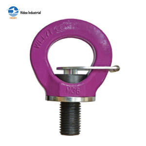 Prix d'usine Hidea Point de levage à vis à œil robuste en acier super allié G80, nouveau type, avec anneau pivotant et clé - Product Image 1