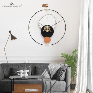 EMITDOOG Design <span class=keywords><strong>Horloge</strong></span> Murale En Métal En Gros Moderne Décor À La Maison Minimaliste En Bois Artisanat Noyer Mains bricolage Horloges De Luxe - Product Image 5