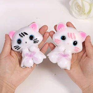 Juguetes Blandos de Gato para Apretar, Juguetes Antiestrés de Gato Taba, Juguetes Sensoriales para Aliviar el Estrés, Juguetes Blandos para Apretar - Product Image 2