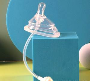 Tetina de gel de sílice pequeña y cónica, compatible con biberones <span class=keywords><strong>Hegen</strong></span>, accesorios para biberones de boca grande, previene gases, sin BPA, para bebés de 0 a 12 meses - Product Image 3