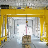 Grue mobile à portique double poutre électrique Oulange 20 tonnes, portée 5 m, hauteur de levage 10 m, composants essentiels du moteur