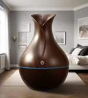 Diffuseur d'huiles essentielles à brume silencieuse 130 ml, humidificateur d'air, purificateur d'air pour voiture, pour chambre à coucher, utilisation en intérieur automobile