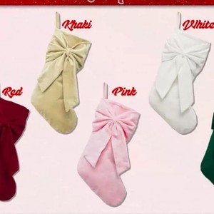 Chaussettes <span class=keywords><strong>de</strong></span> <span class=keywords><strong>Noël</strong></span> en velours <span class=keywords><strong>de</strong></span> 18 pouces avec un grand nœud, idéales pour accrocher aux cheminées, parfaites pour la décoration <span class=keywords><strong>de</strong></span> <span class=keywords><strong>Noël</strong></span> et des fêtes. - Product Image 3