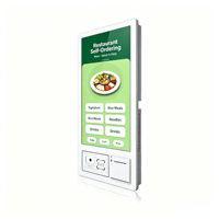 Kiosque en libre-service de 21,5 pouces avec écran tactile 10 points, compatible Windows et Android, pour supermarchés, restaurants, solutions de paiement pour la vente au détail