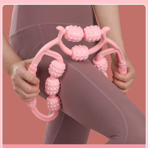 9輪円形マッサージ器多機能ローラーレッグクランプヨガ筋肉リラクゼーション器美しいふくらはぎ脚マッサージ器注射モデル - Product Image 2